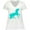 AA-White, variant on Inktastic Aqua Unicorn Women's Plus Size V-Neck T-Shirt