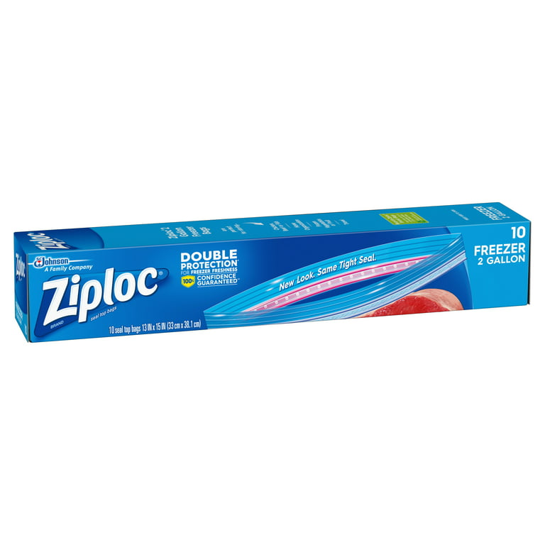 Ziploc 2-Gallon Freezer Bags Extra Large Size - 2 gal - 13 Width