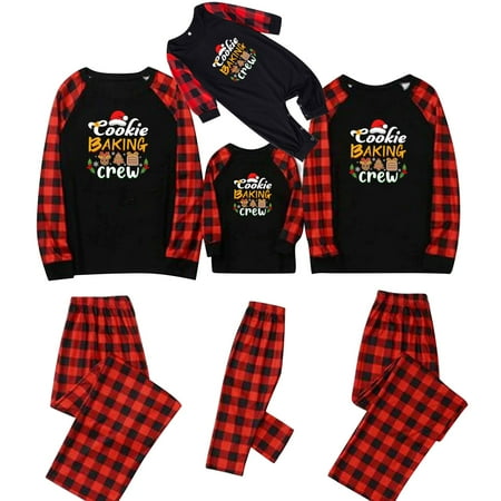 

Miayilima 2024 Family Matching Pajamas Christmas Pajamas Sets Holiday Nightwear Sleepwear Sets Round Neck Long Sleeves Pjs Printed Tops And Xmas Jammies For Baby