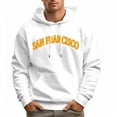 thumbnail image 2 of Men's 100% Cotton Yellow SAN FRANCISCO Hoodie 330g Thick Pocket Hood, 2 of 16