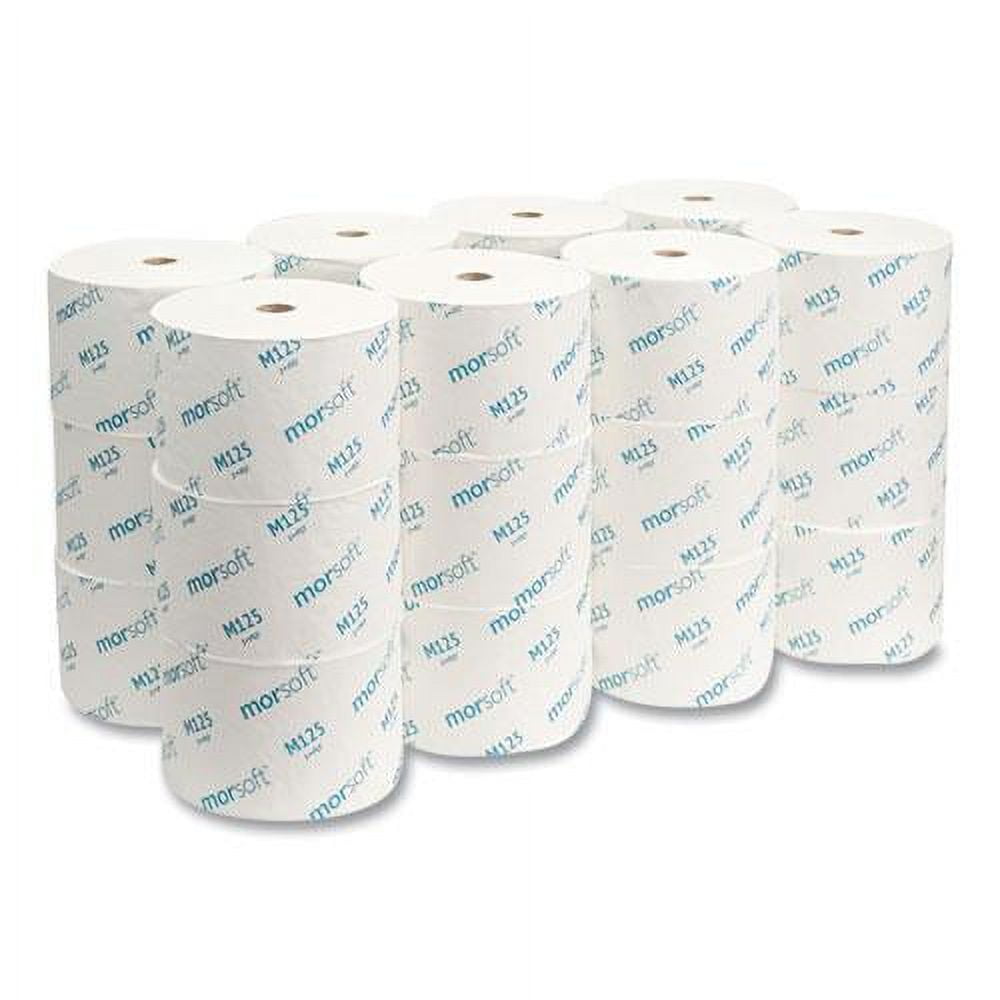 Morcon Small Core 1-Ply Septic Safe Toilet Paper, 2500 Sheets, 24 Rolls per Carton