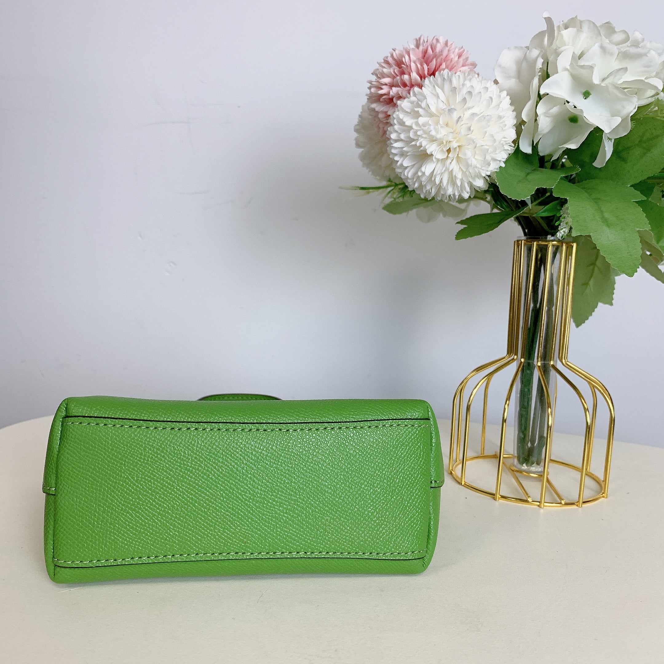 Coach CA844 Mini Gallery Crossbody In IM Neon Green Walmart