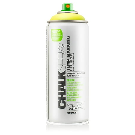 Montana Can YELLOW Chalk Spray Paint 400ml Temp Marking Eco-Friendly Aerosol
