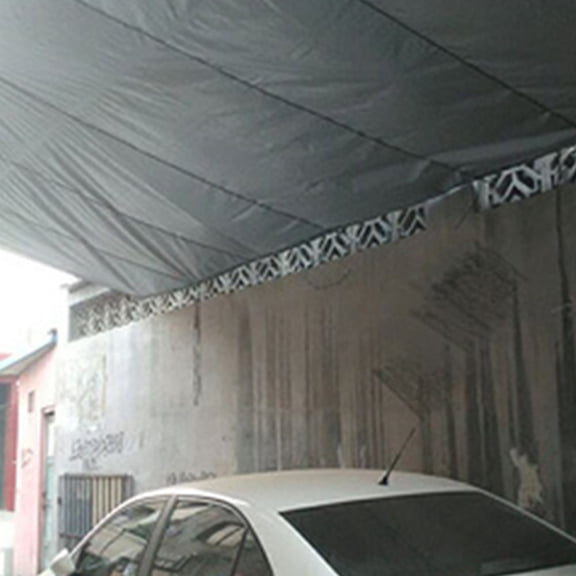 POPETPOP Waterproof Tarp for Outdoor Gatherings Silver Tarpaulin 1Set