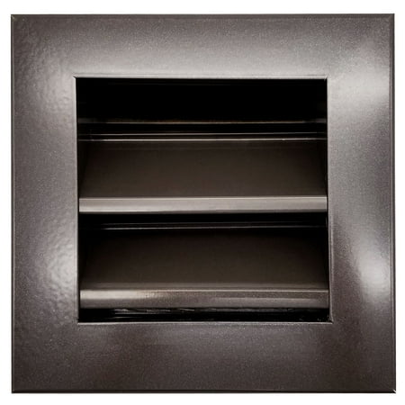 

8 w X 8 h Brown-Aluminum Outdoor Weather Proof Louvers - Rain & Waterproof Air Vent With Screen Mesh