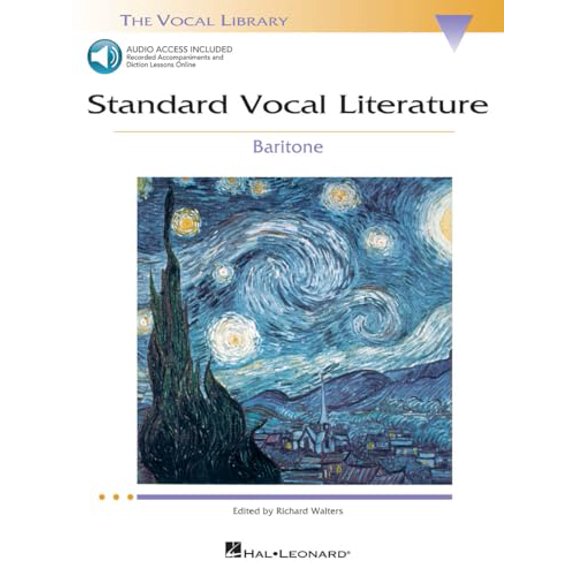 Pre-Owned Standard Vocal Literature An Introduction to Repertoire Richard Walters | Baritone Sheet Music Book | 30 Art Songs and Arias for Beginners and Intermediate Singers | Vocal Library Songbook,