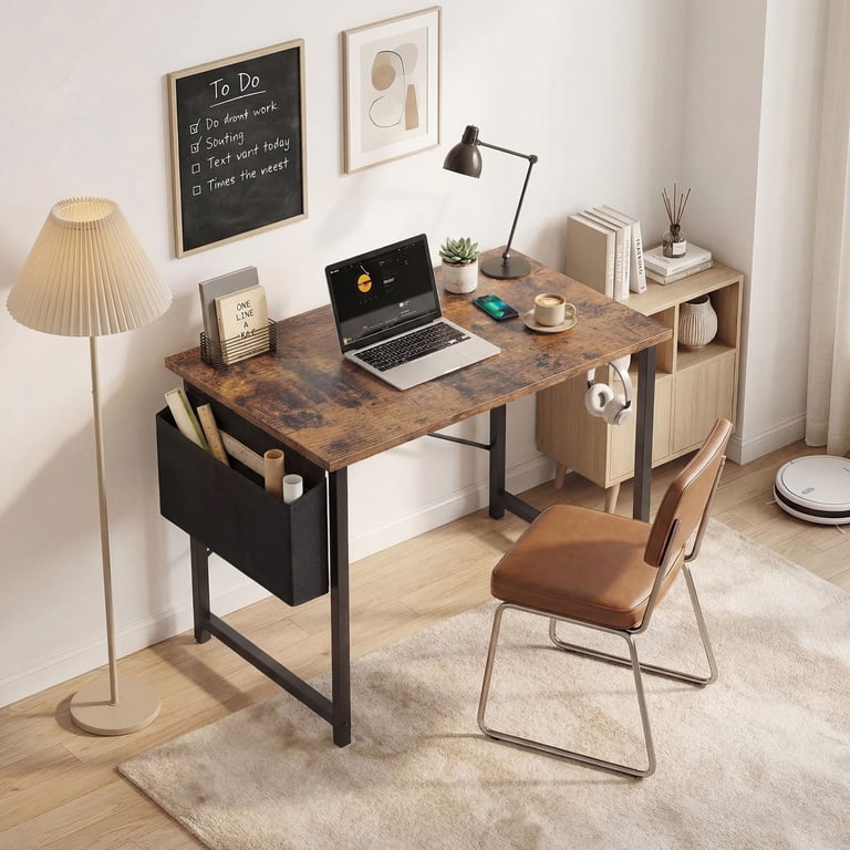EDX 31-Inch Student Desk, Rustic Brown photo 4