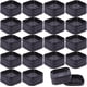 thumbnail image 1 of 20 elevadores de plástico para muebles, ajustables, de 1,36", de alta resistencia, cuadrados, para sofá, mesa, sofá, silla, cama, patas negras., 1 of 6