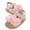 Pink, variant on LOVZFMLL Baby Girls Sandals Flower Summer Beach Flats for Outdoor Soft Sole Open Toe Infant Crib First Walking Prewalkers Shoes 6-12 Months Pink