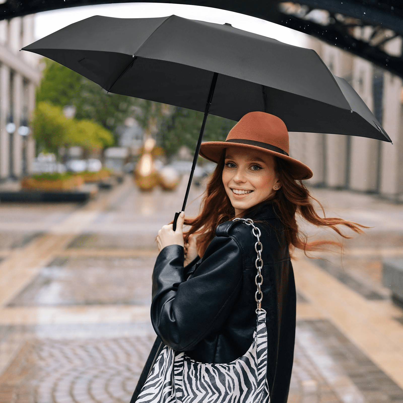 G4Free Travel Umbrella Ultralight UPF 50+ UV Protection Compact Umbrella Super Slim Small Mini Automatic Open and Close