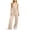 Khaki, variant on gbyLJF Womens Summer Two Piece Sets One Shoulder Tops and Long Pant Set Trendy Casual Matching Sets with Pockets