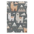 thumbnail image 5 of Alpaca and Mountains Sheep Curtains Black Out 72 Inch Length Curtains for Sliding Glass Doors Bedroom Living Room 2 Pack, 5 of 6