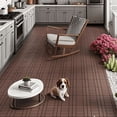 thumbnail image 4 of Prilinex 44 PCS Plastic Deck Tiles Outdoor Interlocking Patio Tiles Waterproof for Backyard Porch, 12"W x 12"L, Red Brown, 4 of 7