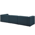 thumbnail image 3 of Modway Mingle 3 Piece Upholstered Fabric Sectional Sofa Set in Blue, 3 of 4