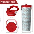 thumbnail image 4 of Christmas 30oz Handheld Travel Tumbler with Handle – Double Wall Stainless Steel Insulated Cup, Flip Straw Lid, Leak-Proof & BPA-Free for Hot and Cold Drinks – Durable Coffee & Juice Mug Black, 4 of 7