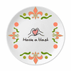 Full Carnival Indulgence Joy Pray Flower Ceramics Plate Tableware Dinner Dish