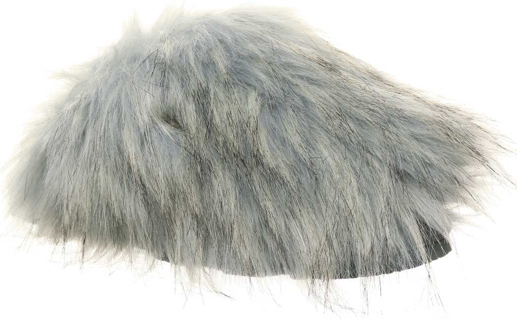 Women's Bearpaw Elsie Furry Slipper Blue Fog Faux Fur 8 M
