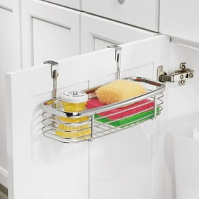 Idesign Classico Metal Over The Cabinet Bag Holder For Kitchen Bathroom Chrome Walmart Com Walmart Com