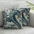 thumbnail image 3 of Creowell Seahorse Throw Pillow Covers Soft Ocean Creature Themed Pillow Cases Cushion Covers for Living Room Bedroom Marine Life Sealife Decor Throw Pillowcases for Sofa Couch Chair White, 3 of 5