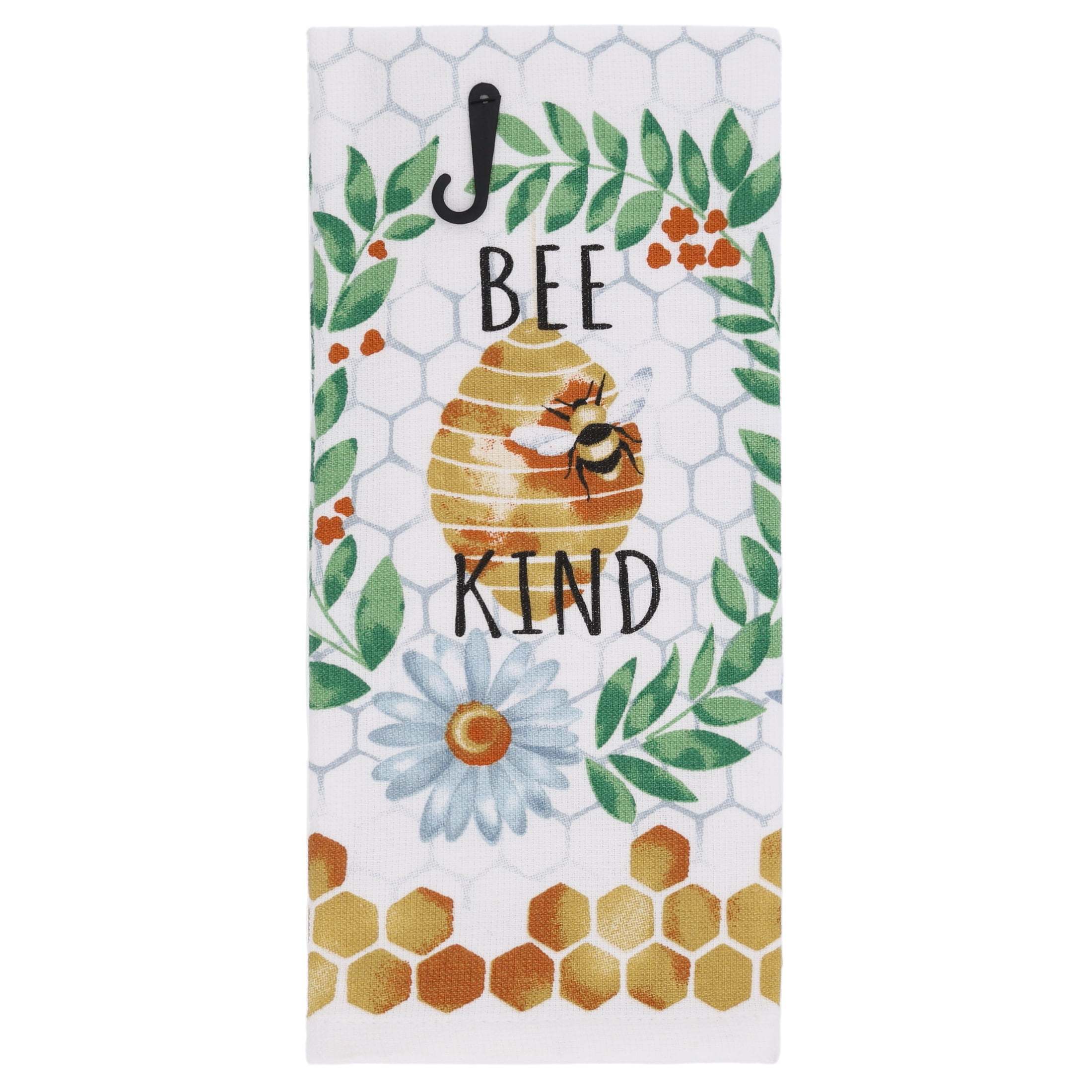 Mainstays Bee Kind Multicolor Kitchen Towel, 15 in x 25 in