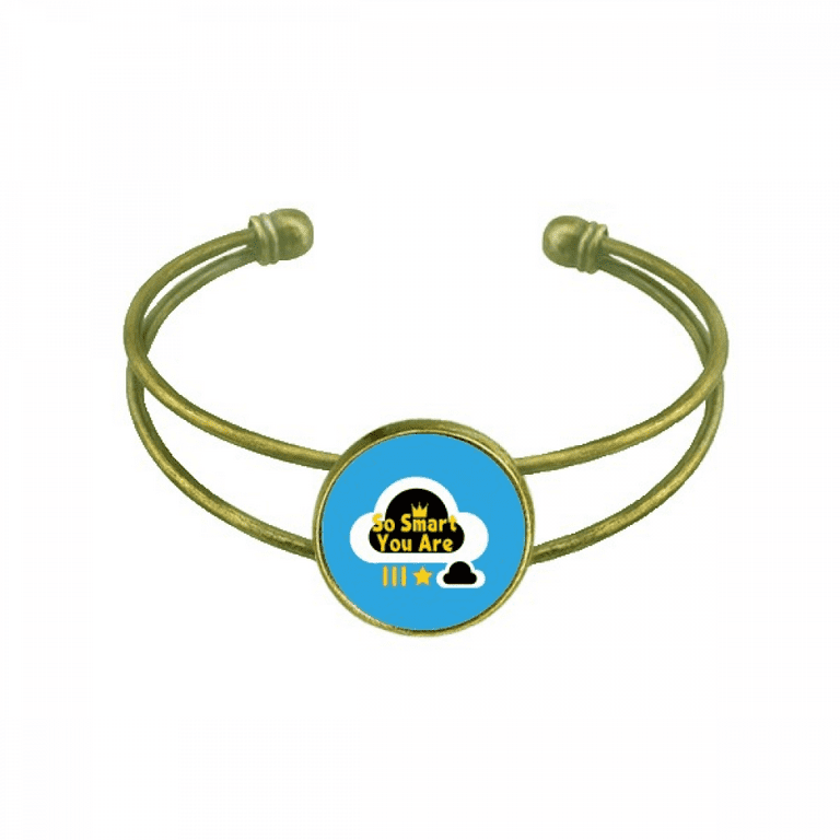 Fools Praised Played Clever Bracelet Bangle Retro Open Cuff