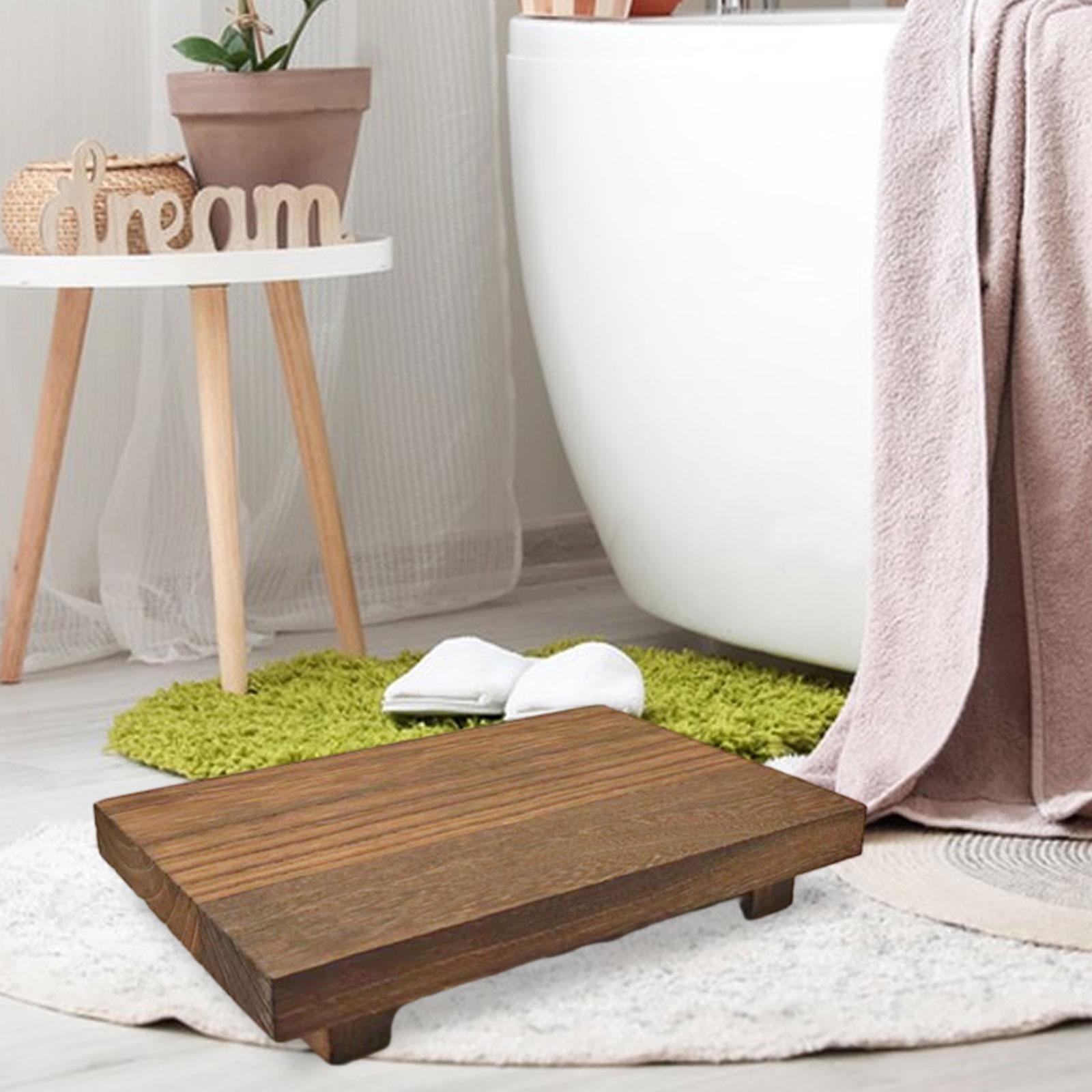 Plateau Ovale En Bois Avec Pieds - 20,3x12,7x5,1 Cm, Pour Coiffeuse, Parfums, Clés, Décoration Salon