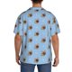 thumbnail image 3 of Balery Brown French Bulldog Camisa Casual de Manga Corta con Botones para Hombre, Texturizada, Estilo Cubano, para Playa, Verano-Small, 3 of 5
