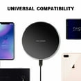 thumbnail image 4 of Wireless Charger 10W Qi Wireless Charging Compatible with iPhone 11/11Pro/11Pro Max/Xs Max/XS/XR/X/8 Plus, Compatible with Galaxy S9/S9+/S8/S8+, 5W for All Qi-Enabled Phones-Black, 4 of 7