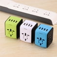 thumbnail image 4 of Matsuzay de pared con 4 puertos Convertidor universal Adaptador de viaje multifuncional internacional Accesorios de estación de carga Electrónica Azul, 4 of 6