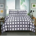 thumbnail image 1 of Home Sweet , Madison 600 Fils, Ensemble de Draps Imprimés en Coton (Très Grand, Madison Bleu), 1 of 1