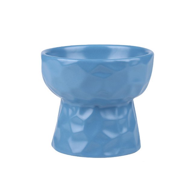 Cuencos de cerámica hechos a mano para perros y gatos, cuencos inclinados para comida o agua, alimentación cómoda y segura MFZFUKR CPB-DE-SSW2295-3