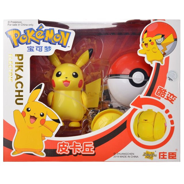 Anime Pokemon Ball Pocket Monster Pikachu figura de acción Pokemon juego Poke Ball Charizard modelo de juguete para niños regalos de cumpleaños Gao Jinjia LED