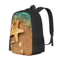 thumbnail image 1 of Easygdp Starfish And Seashell 1 Mochila de Gran Capacidad Minimalista Ideal para Escuela, Viajes y Uso Diario, 1 of 6