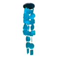 thumbnail image 2 of Carillones , colgante de pared de Windchimes colgante para adornos de decoración de ventana de hotel de Azul claro perfecl Campana de viento al aire libre, 2 of 8