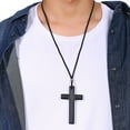 thumbnail image 6 of Metaljc Christian Jesus Wooden Cross Necklace Pendant for Men Women, 6 of 6