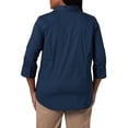 thumbnail image 3 of Lee Riders Women's Plus Size Quarter Sleeve Classic Button-Front Career Shirt, 3 of 4