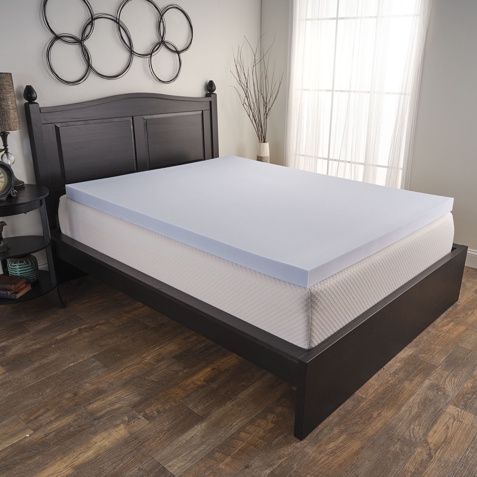 ISOCOOL 3" Serene Foam Mattress Topper with Outlast Cover, Queen