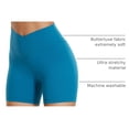 thumbnail image 4 of Shorts CRZ YOGA Butterluxe tiro alto 5" azul talla L, 4 of 4