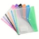 thumbnail image 2 of Bolsa Transparente para Carpetas de Hojas Sueltas A4 | Bolsa de Plástico con 11 Orificios | Organizador de Documentos Multicolor con Cierre a Presión | Carpeta de Oficina Resistente para Recibos, Fac, 2 of 6