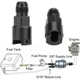 thumbnail image 3 of Maytalsory 2pcs/set Reliable And Long Service Life Rail Inlet Line Adapter Fitting For LS Engines Anodizing 1Set, 3 of 6