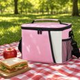 thumbnail image 6 of Lunch Tote | Reusable Insulated Leak Proof Lunch Bag | Adult Lunch Bag for Work Office Picnic Travel, Pink Color Block, 6 of 6