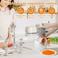 thumbnail image 4 of CNKOO  Electric Cheese Grater Detachable Cheese Shredder with 3 Blades USB Rechargeable Vegetable Chopper Professional Electric Cheese Cutter Multipurpose Electric Slicer for Meat Fruit V, 4 of 6
