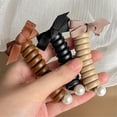 thumbnail image 3 of ShouWei Bowknot Braided Telephone Wire Hair Bands - 5pcs 2023 New Phone Cord Straight Spiral Hair Ties No Crease Phone Cord Hair Ties Cute Ponytail Braids Fixed Hair Rope Accessory for Women Girls, 3 of 6