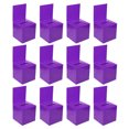 thumbnail image 1 of Unique Bargains Ballot Box 6'x6'x6' Raffle Box with Removable Header Board Suggestion Box Cardboard Box Purple 12Pack, 1 of 5
