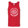 thumbnail image 4 of Wild Bobby, Uncle Man Myth Legend Funny Dad Uncle Papa Granpa Dad Gift, Father's Day, Men Graphic Tank Top, Red, Medium, 4 of 4