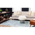 thumbnail image 2 of Unique Loom 3141354 7 x 10 ft. Casino Sofia Rectangular Rug, Light Blue, 2 of 2