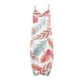 thumbnail image 5 of Lenago Robes d'Invité de Mariage Grande Taille pour Femmes Mode Été Sexy Bretelles Taille Mi-Haute Col en V Sans Manches Imprimé Slim Fête Plage Longue Robe Été Plage Robes en Solde, 5 of 5