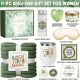 thumbnail image 2 of Birthday Gifts Baskets for Women, 11 Pcs Relaxing Spa Gift Sets, Unique Birthday Mother's Day Gift for Her (Green), 2 of 9