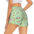 thumbnail image 3 of Goofa Spring Gnomes Printed Women 2 in 1 Running Shorts,Quick Dry Athletic Workout Shorts,High Waisted Athletic Shorts with Liner Pockets-Small, 3 of 9