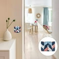 thumbnail image 7 of Yayeee Toggle Light Switch Wall Plate 3-Gang 6.37"x4.48" Decorative Outlet Cover, Blue Geometric, 7 of 7